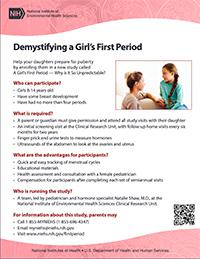 Printable Demystifying a Girl’s First Period
