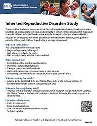 Inherited Reproductive Disorders Study