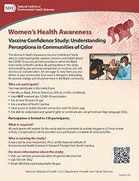 Women's Health Awareness Vaccine Confidence Study