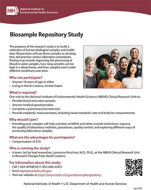 Biosample Repository Study Flyer